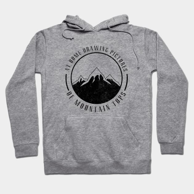 At home drawing pictures, of mountain tops Hoodie by BodinStreet